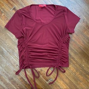 Guess Crop Top with Adjustable Drawstrings